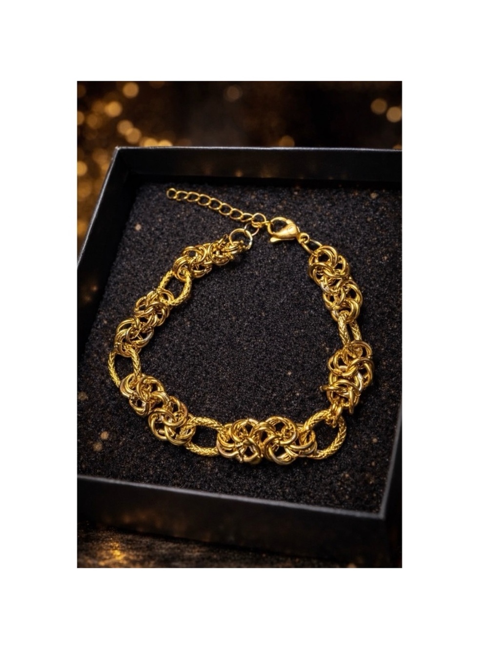 Gold Knot Link Bracelet - Women Jewelry